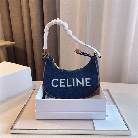 celine denim.bag|Celine denim ava shoulder bag.